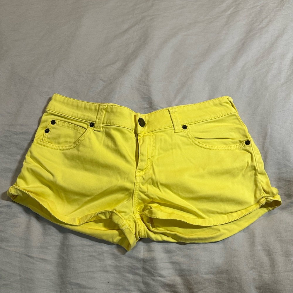 Yellow Women's Shorts